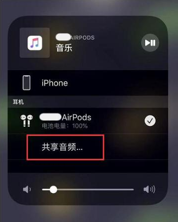 白水苹果14音频维修点分享iPhone14音频共享设置方法 