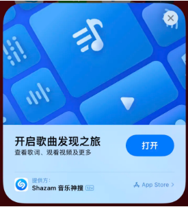 白水苹果14维修站分享iPhone14音乐识别功能使用方法 