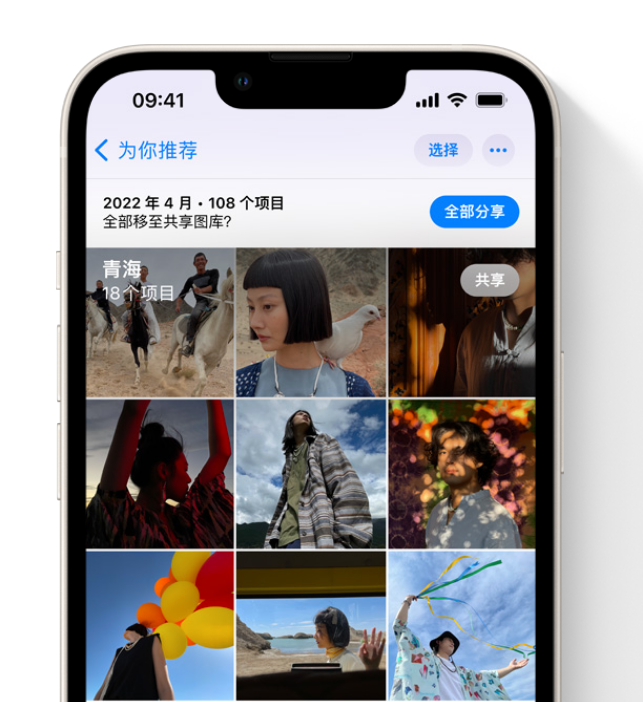 白水苹果维修网点分享在 iPhone 上使用共享图库 