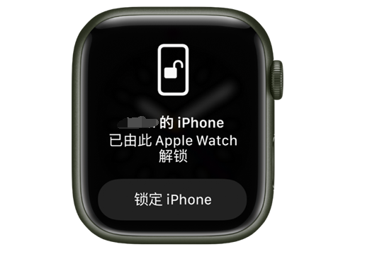 白水苹果手机维修分享用 AppleWatch 解锁配备面容 ID 的 iPhone方法 