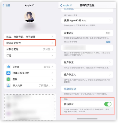 白水苹果手机维修分享iOS 16 自动验证功能开启方法 