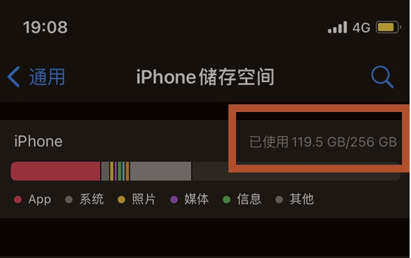 白水苹果13维修分享iPhone13如何查看剩余内存 